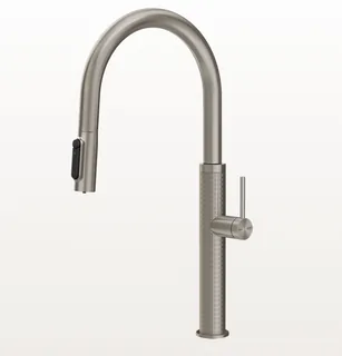 Смеситель для кухни, Gessi, 316 Meccanica, с функцией фильтрации воды, цвет-Steel Brushed