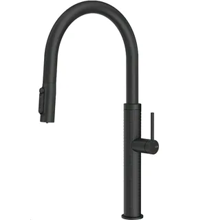 Смеситель для кухни, Gessi, 316 Meccanica, с функцией фильтрации воды, цвет-черный матовый