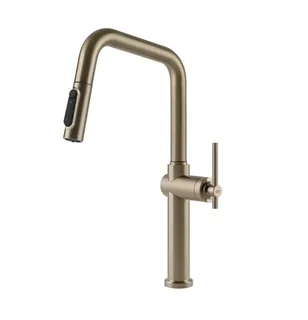 Смеситель для кухни, Gessi, Habito, с функцией фильтрации воды, цвет-Finox Brushed Nickel