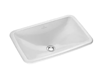 Раковина, Villeroy&Boch, Loop&Friends, шгв 600*405*185, отверстия для смесителя-отсутствуют, CeramicPlus, цвет-альпийский белый — иконка