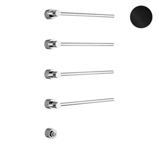 Полотенцесушитель, Margaroli, Sole, шгв 360*93*845, Box, цвет-Black Brushed Nickel — иконка