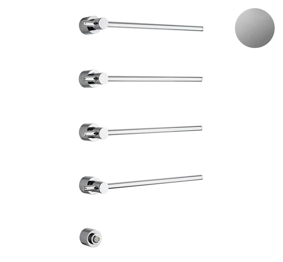 Полотенцесушитель, Margaroli, Sole, шгв 368*93*845, Box, цвет-Brushed Chrome