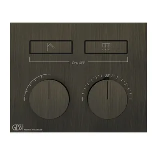 Смеситель для душа, Gessi, HI-FI, на 2 потребителя, цвет-Aged Bronze — иконка