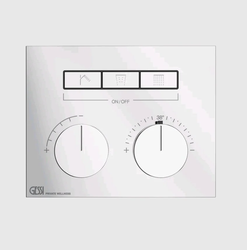 Смеситель для душа, Gessi, HI-FI Compact, на 3 потребителя, цвет-хром