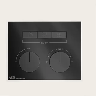 Смеситель для душа, Gessi, HI-FI Compact, на 3 потребителя, цвет-Black Metal PVD