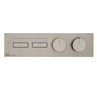 Смеситель для душа, Gessi, HI-FI, на 2 потребителя, цвет-Finox Brushed Nickel