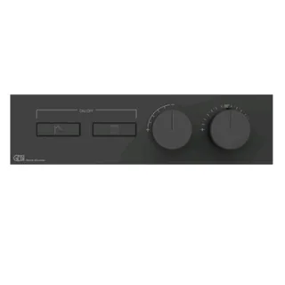Смеситель для душа, Gessi, HI-FI, на 2 потребителя, цвет-черный матовый