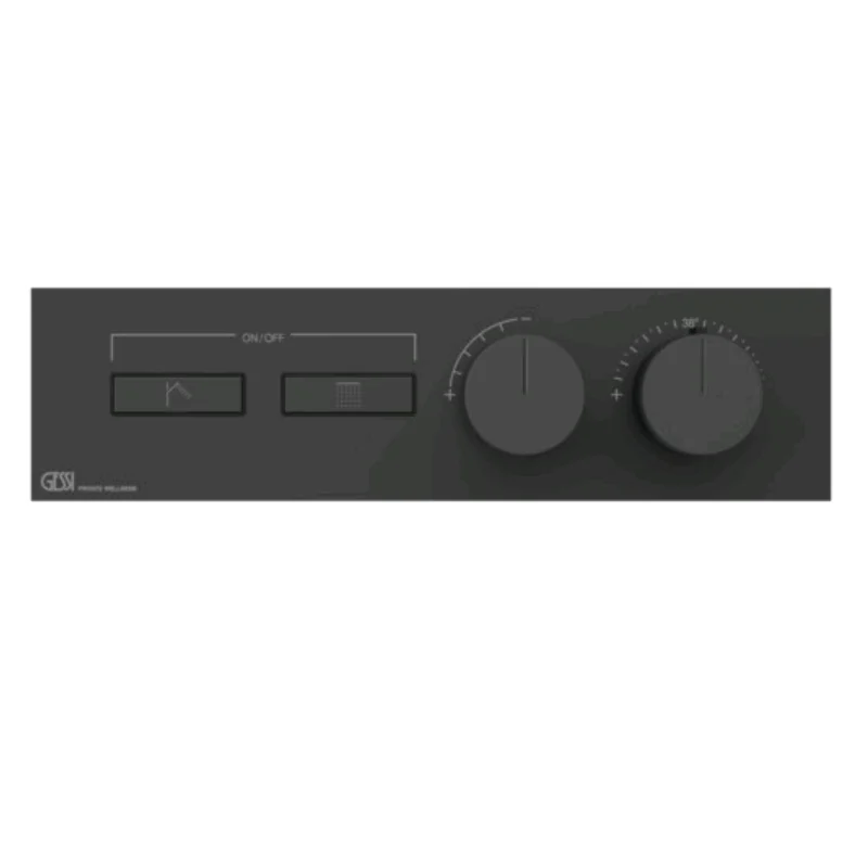 Смеситель для душа, Gessi, HI-FI, на 2 потребителя, цвет-черный матовый