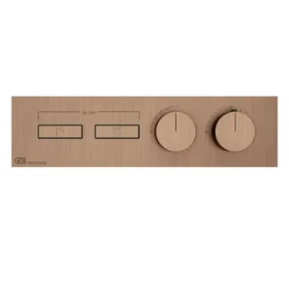 Смеситель для душа, Gessi, HI-FI, на 2 потребителя, цвет-Copper Brushed PVD — иконка