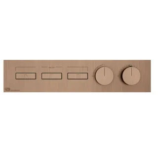 Смеситель для душа, Gessi, HI-FI, на 3 потребителя, цвет-Copper Brushed PVD — иконка