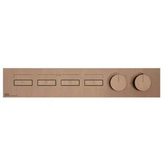 Смеситель для душа, Gessi, HI-FI, на 4 потребителя, цвет-Copper Brushed PVD