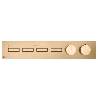 Смеситель для душа, Gessi, HI-FI, на 4 потребителя, цвет-Warm Bronze PVD