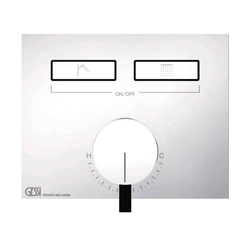Смеситель для душа, Gessi, HI-FI, на 2 потребителя, цвет-хром