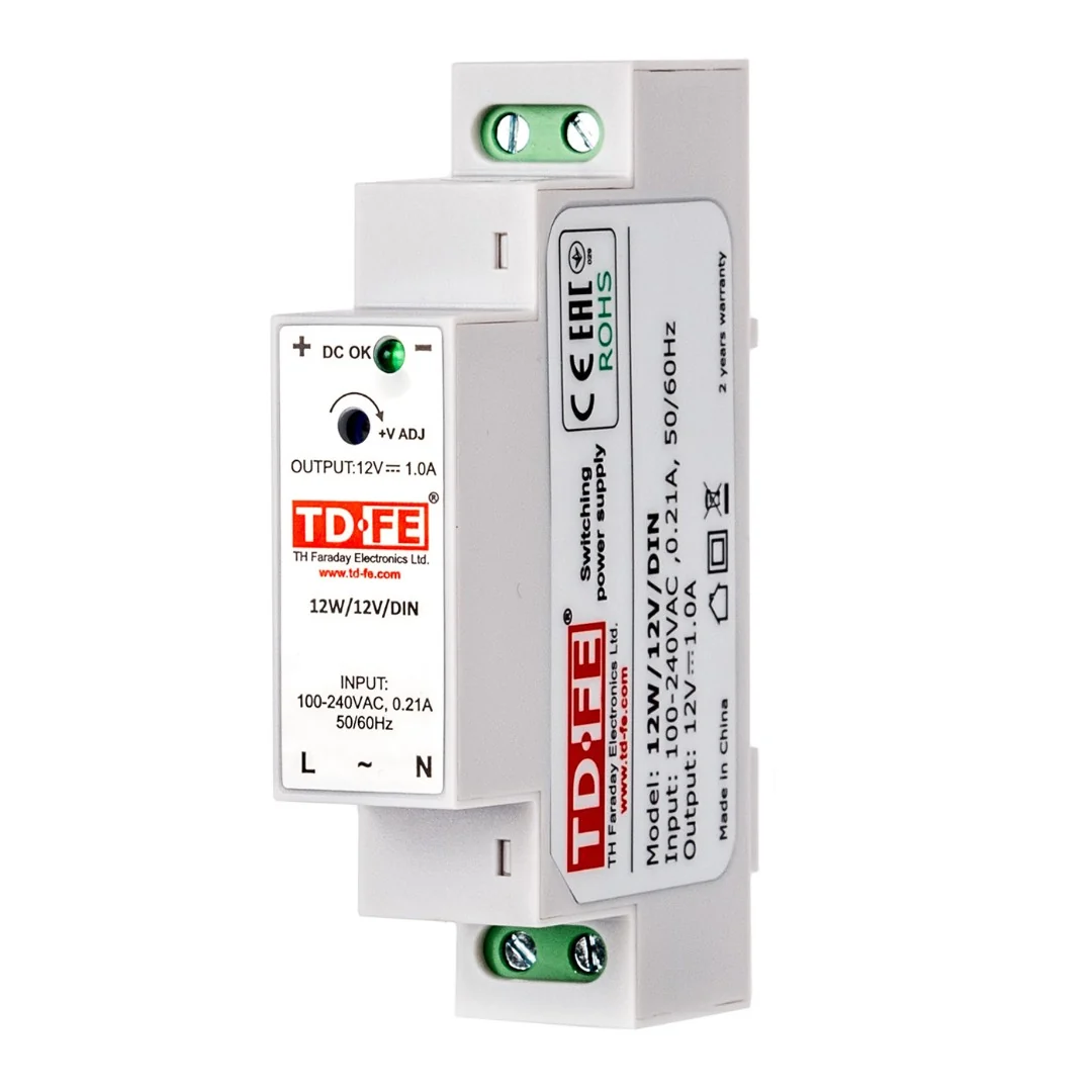Блок питания, MyHeat, FARADAY, 12W/12V/DIN