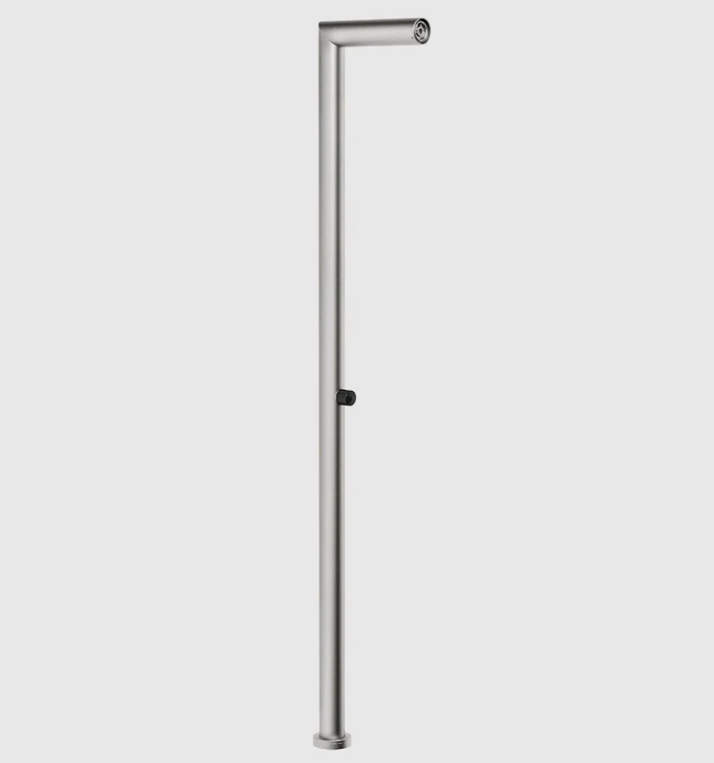Душевая стойка, Gessi, Outdoor, уличная, на 1 выход, цвет-Steel Brushed (старый арт. 63201/239)