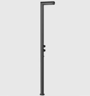 Душевая стойка, Gessi, Outdoor, уличная, на 2 выхода, цвет-чёрный матовый