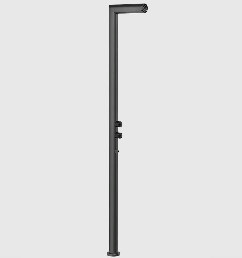 Душевая стойка, Gessi, Outdoor, уличная, на 2 выхода, цвет-чёрный матовый