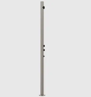 Душевая стойка, Gessi, Outdoor, уличная, на 2 выхода, цвет-Steel Brushed (старый арт. 63210/239)