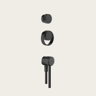 Душевой набор, Gessi, Outdoor, цвет-черный матовый