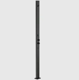 Душевая стойка, Gessi, Outdoor, уличная, на 2 выхода, цвет-чёрный матовый