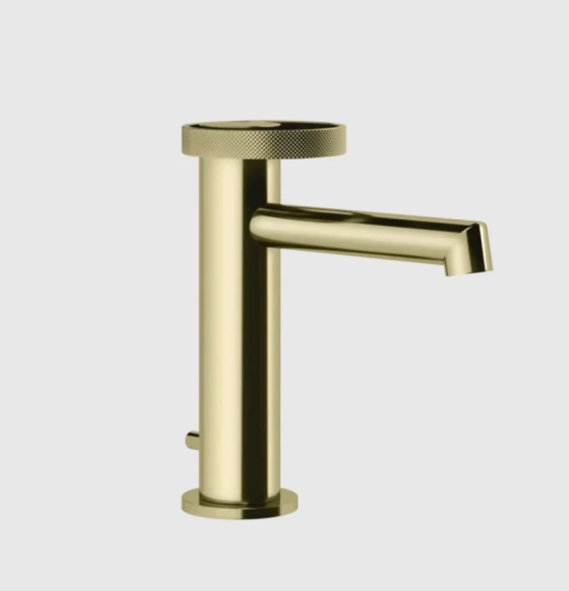 Смеситель для раковины, Gessi, Anello, цвет-Brass PVD