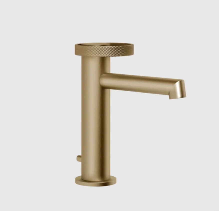 Смеситель для раковины, Gessi, Anello, цвет-Warm Bronze Brushed PVD