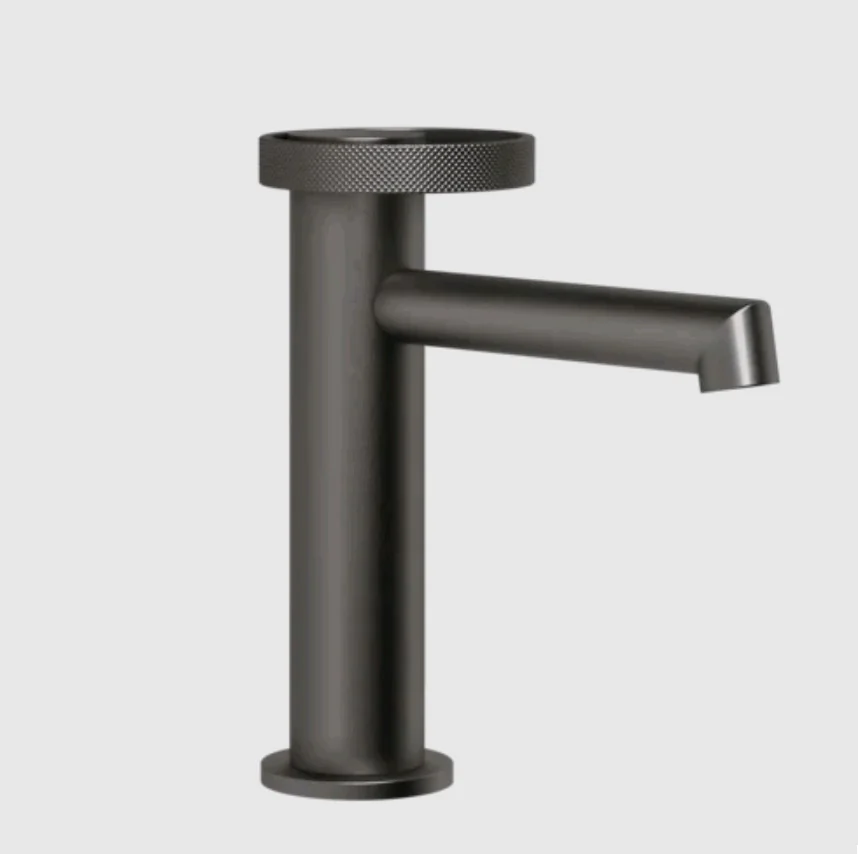 Смеситель для раковины, Gessi, Anello, цвет-Black Metal Brushed PVD