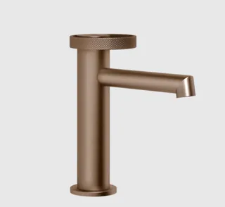 Смеситель для раковины, Gessi, Anello, цвет-Copper Brushed PVD