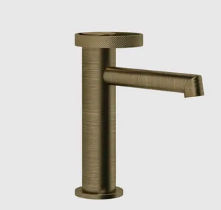 Смеситель для раковины, Gessi, Anello, цвет-Antique Brass