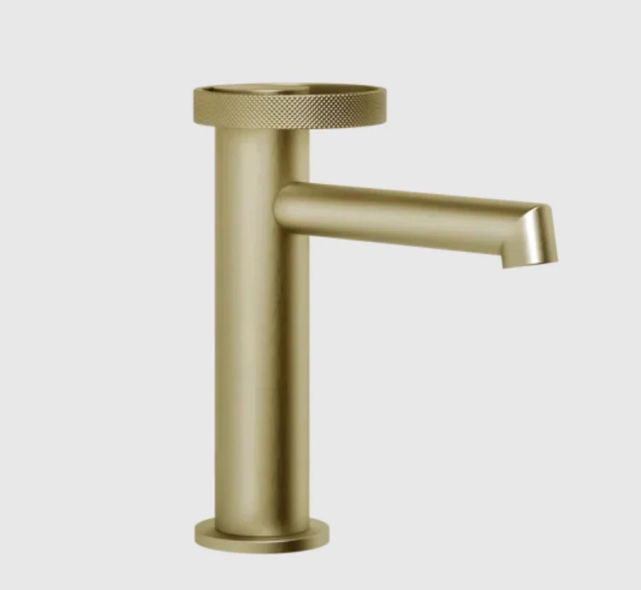 Смеситель для раковины, Gessi, Anello, цвет-Brushed Brass PVD