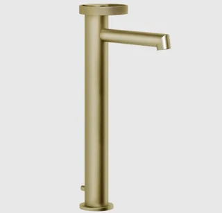 Смеситель для раковины, Gessi, Anello, цвет-Brushed Brass PVD