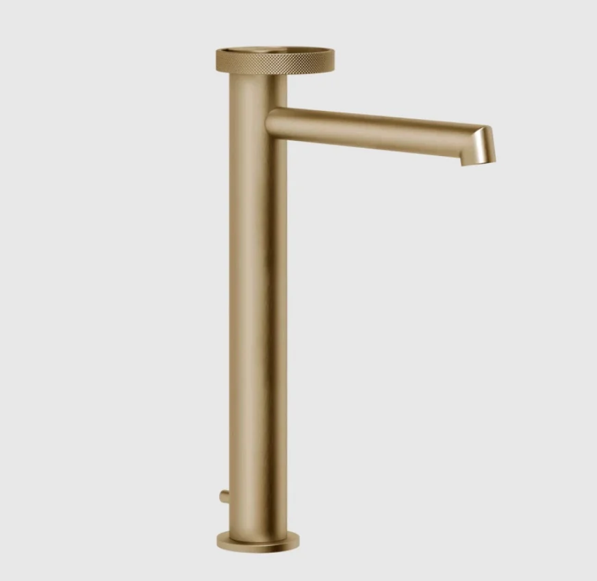 Смеситель для раковины, Gessi, Anello, цвет-Warm Bronze Brushed PVD