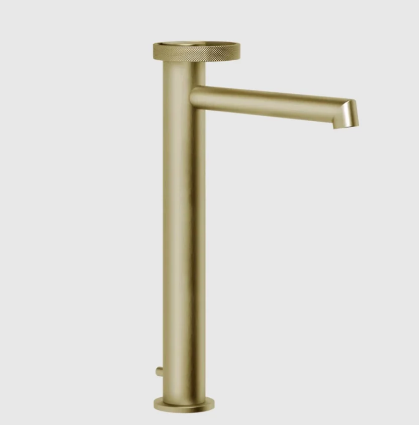 Смеситель для раковины, Gessi, Anello, цвет-Brushed Brass PVD