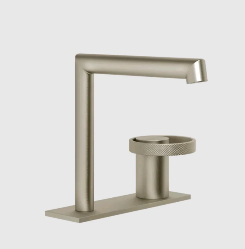 Смеситель для раковины, Gessi, Anello, цвет-Finox Brushed Nickel