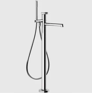 Смеситель для ванны и душа, Gessi, Anello, напольный, цвет-хром
