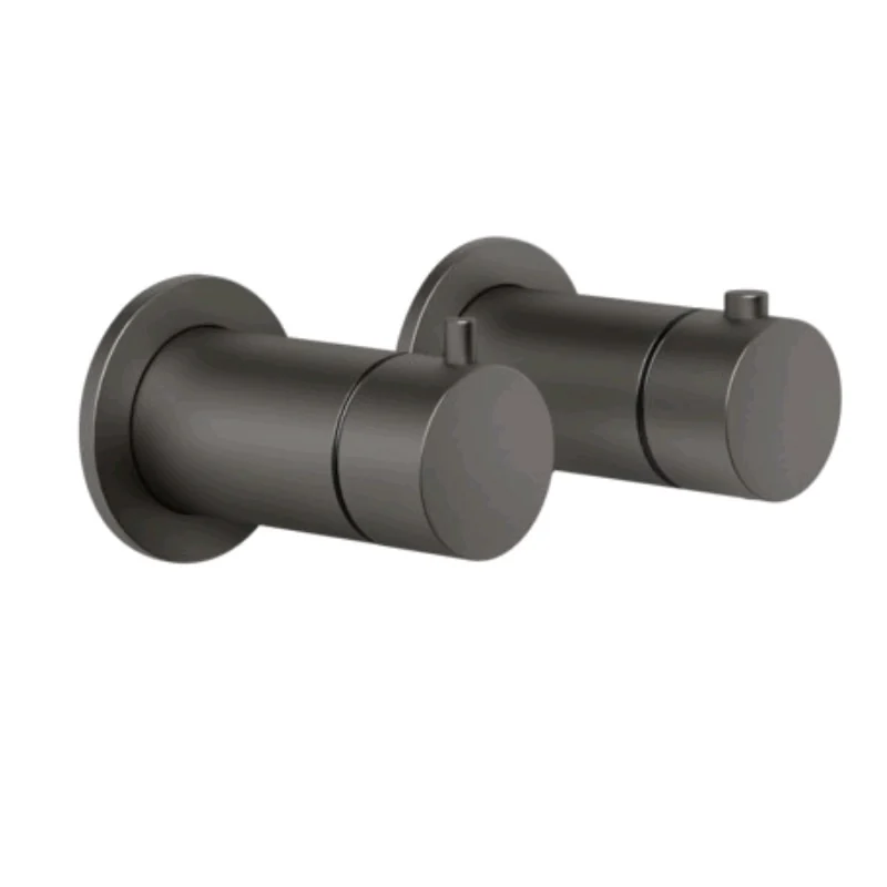 Смеситель для душа, Gessi, Anello, на 1 потребитель, цвет-Black Metal Brushed PVD