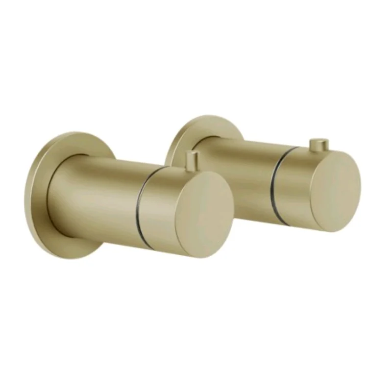Смеситель для душа, Gessi, Anello, на 1 потребитель, цвет-Brushed Brass PVD