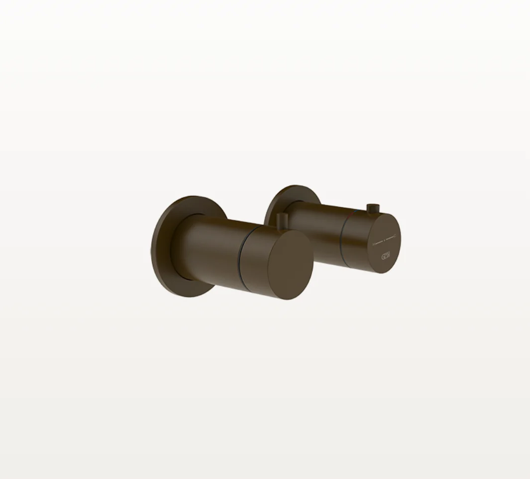 Смеситель для душа, Gessi, Anello, на 1 потребитель, настенный встраиваемый, цвет-Dark Bronze