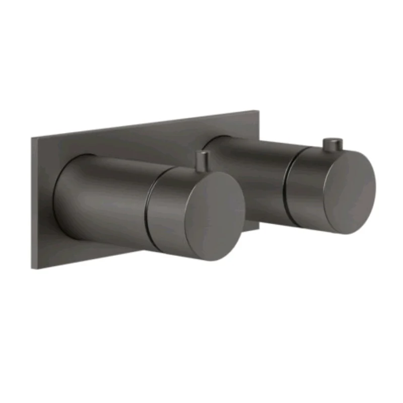 Смеситель для душа, Gessi, Anello, на 1 потребитель, цвет-Black Metal Brushed PVD