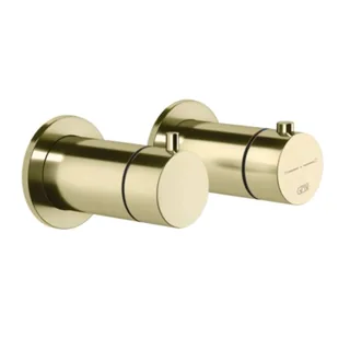 Смеситель для душа, Gessi, Anello, на 2 потребителя, цвет-Brass PVD — иконка