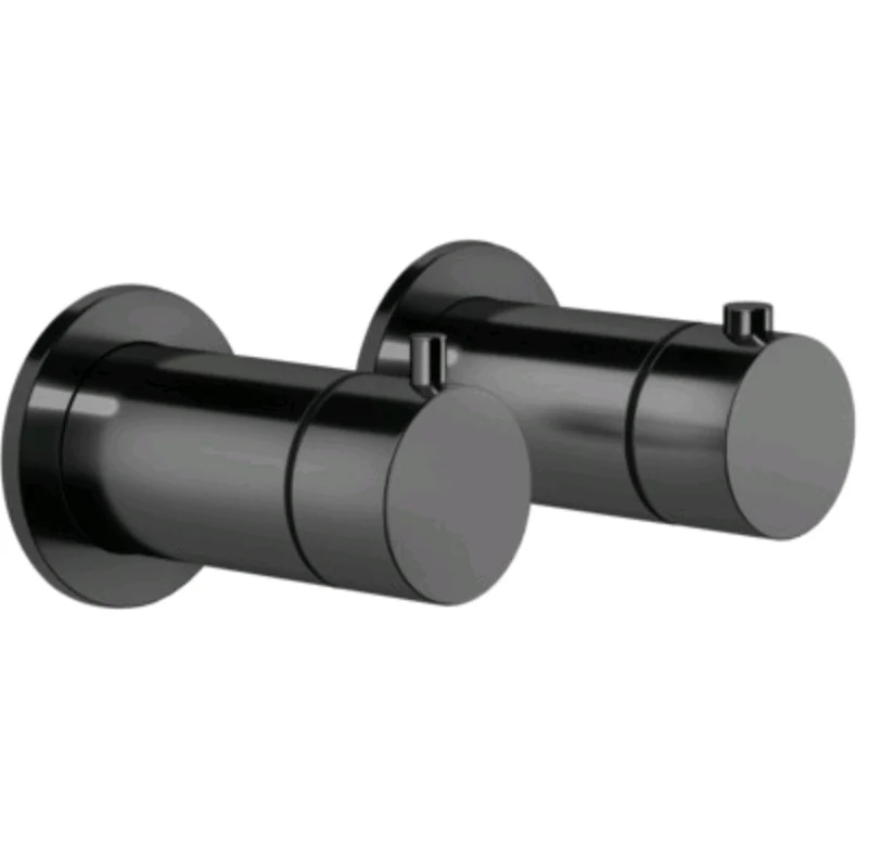 Смеситель для душа, Gessi, Anello, на 3 потребителя, цвет-Black Metal PVD