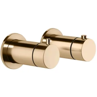 Смеситель для душа, Gessi, Anello, на 3 потребителя, цвет-Warm Bronze PVD — иконка