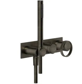 Смеситель для душа, Gessi, Anello, на 2 потребителя, цвет-Aged Bronze