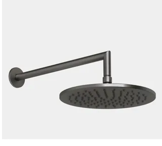 Верхний душ, Gessi, Anello, 250*250, цвет -Black Metal Brushed PVD