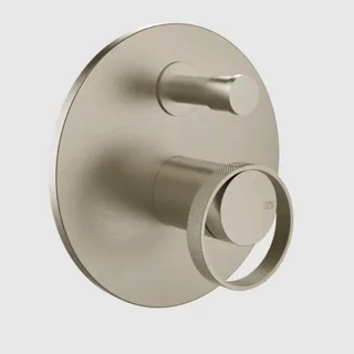 Смеситель для душа, Gessi, Anello, на 2 потребителя, цвет-Finox Brushed Nickel