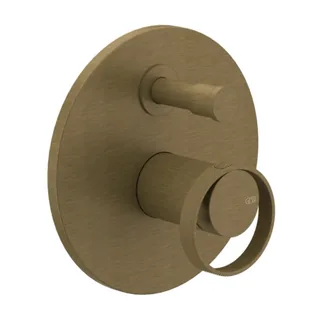 Смеситель для душа, Gessi, Anello, на 2 потребителя, цвет-Antique Brass