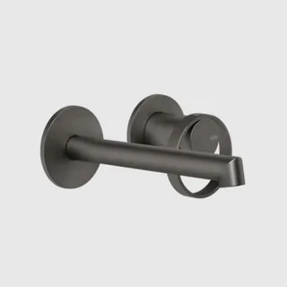Смеситель для раковины, Gessi, Anello, цвет-Black Metal Brushed PVD