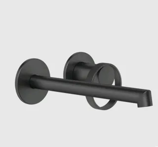 Смеситель для раковины, Gessi, Anello, цвет-черный матовый