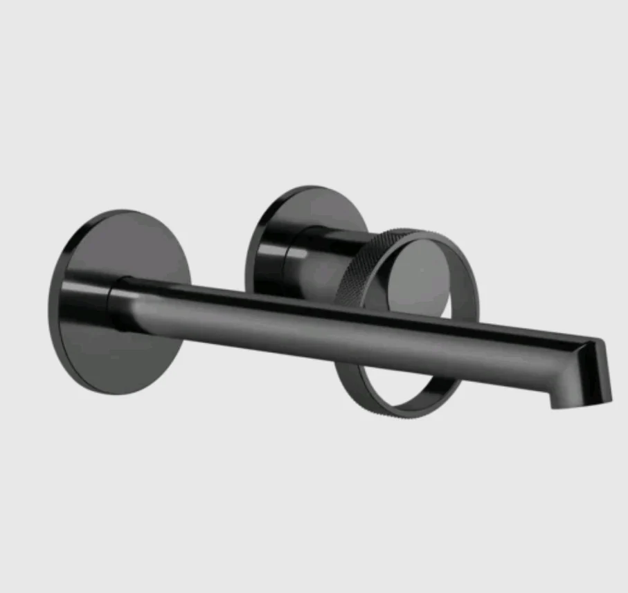 Смеситель для раковины, Gessi, Anello, цвет-Black Metal PVD