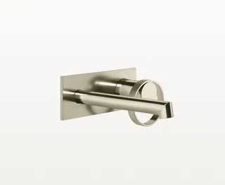 Смеситель для раковины, Gessi, Anello, настенный встраиваемый, цвет-никель PVD